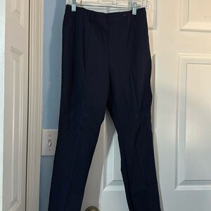 Pull up navy blue slacks